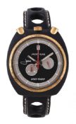 Sorna, Jacky Ickx Easy-Rider, ref. 2651, a black coated stainless steel wristwatch, circa 1970,