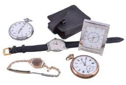 A collection of watches, to include: Liga, ref. 2780, a stainless steel wristwatch, Swiss manual