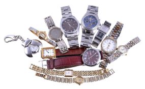 A collection of assorted watches, to include examples by Fendi, Guess, Oriano, Seiko and Timex.