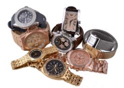 A collection of wristwatches, brands to include: Michael Kors, Rotary, Sekonda and Timex All