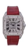 A stainless steel and aftermarket diamond set wristwatch, no. 794464QX. circa 2010, automatic