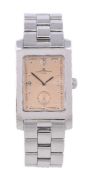 Baume & Mercier, ref. MVO45063, a stainless steel bracelet wristwatch, no. 2299887, quartz movement,