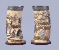 Y A pair of Shibayama vases