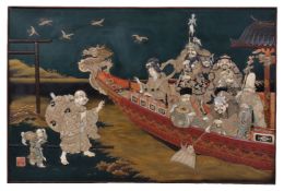 Y A Japanese lacquer panel