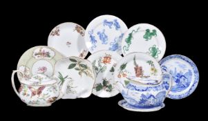 A selection of Wedgwood first period transfer-printed bone china, circa 1815, comprising a prow-