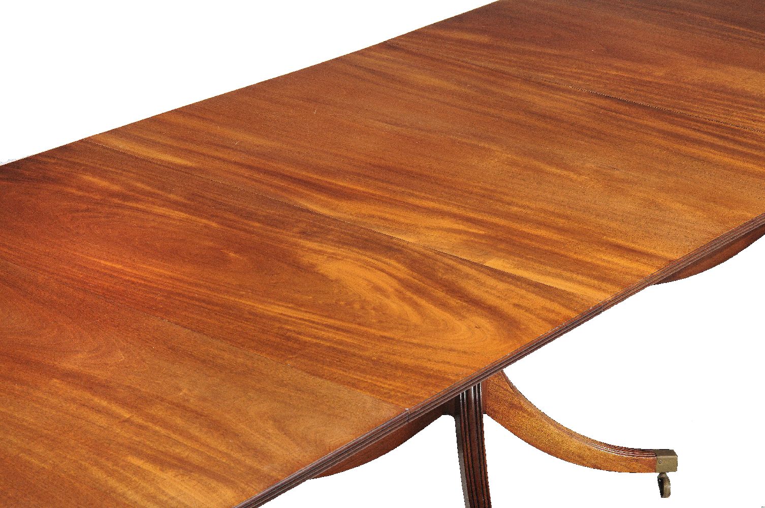 A mahogany dining table in late George III style, 20th century, 72cm high, 267cm wide, 113cm wide, - Image 2 of 2