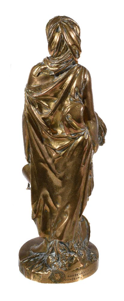 After Jean-Antoine Houdon, (French 1741 ~ 1828), a bronze model of Demeter, cast as standing and - Image 2 of 4