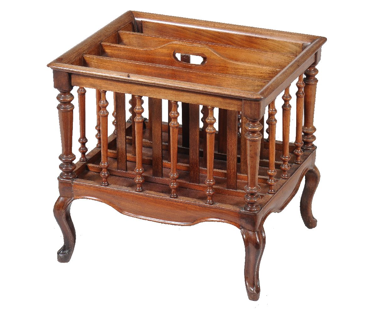 Y A William IV rosewood three tier whatnot, circa 1835, 72cm high, the top 32cm x 36cm together with - Image 2 of 3