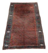 A Hamadan rug, approximately 296 x 169cm