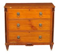 Y A pair of birch and rosewood chests of drawers, in Biedermeier taste, 19th century, 87cm high,