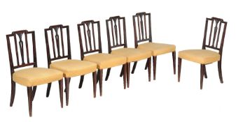 A set of thirteen mahogany dining chairs, in George III style, late 19th/ early 20th century