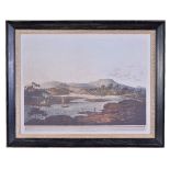 After Henry Salt (1780-1827), a set of four framed prints depicting views of Sri Lanka, in moulded