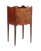 A George III mahogany night commode, late 18th century, 75cm high, 56cm wide, 47cm deep together