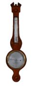 A Regency inlaid mahogany mercury wheel barometer A. Rivolta, Chester, early 19th century With