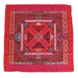 Hermes, On a Flying Carpet, a silk scarf, designed by Annie Faivre, 88cm x 88cm; and Hermes, Qu'