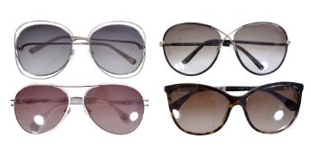 Chanel, 5352 C714/S5, a pair of lady's sunglasses, in dark Havana/brown gradient, in a Chanel case