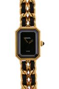 Chanel, Vintage Premiere, ref. F.M. 41174, a lady's gold plated bracelet wristwatch, circa 1987,