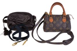 Louis Vuitton, Monogram, Nano Speedy, a cross body small handbag, coated canvas and leather, two