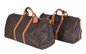 Louis Vuitton, Monogram, Keepall 60, a coated canvas and leather bag, circa May 2003, with a padlock