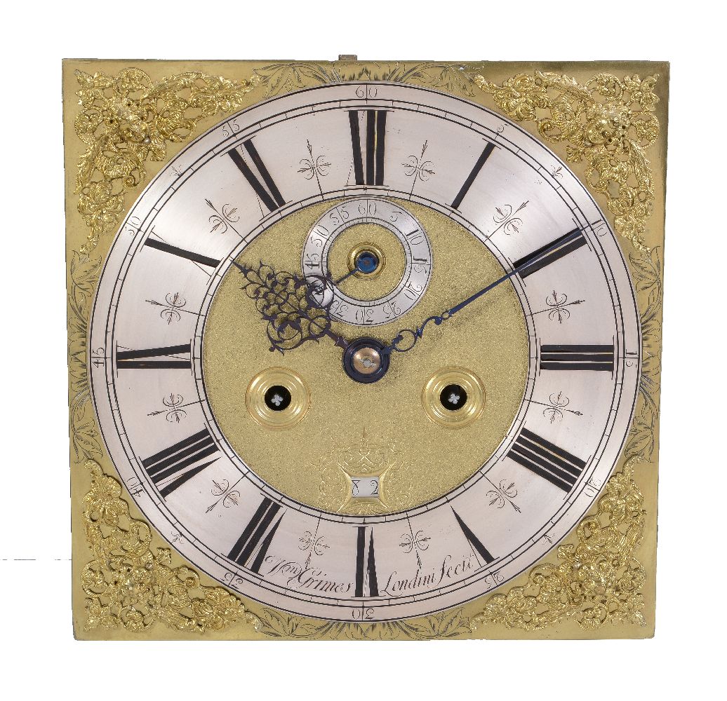 A William III walnut eight-day longcase clock William Grimes, London, circa 1695-1700 The eight- - Image 2 of 4