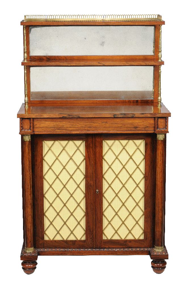 ϒ A George IV rosewood side cabinet, circa 1825, in the manner of Gillows - Image 2 of 3