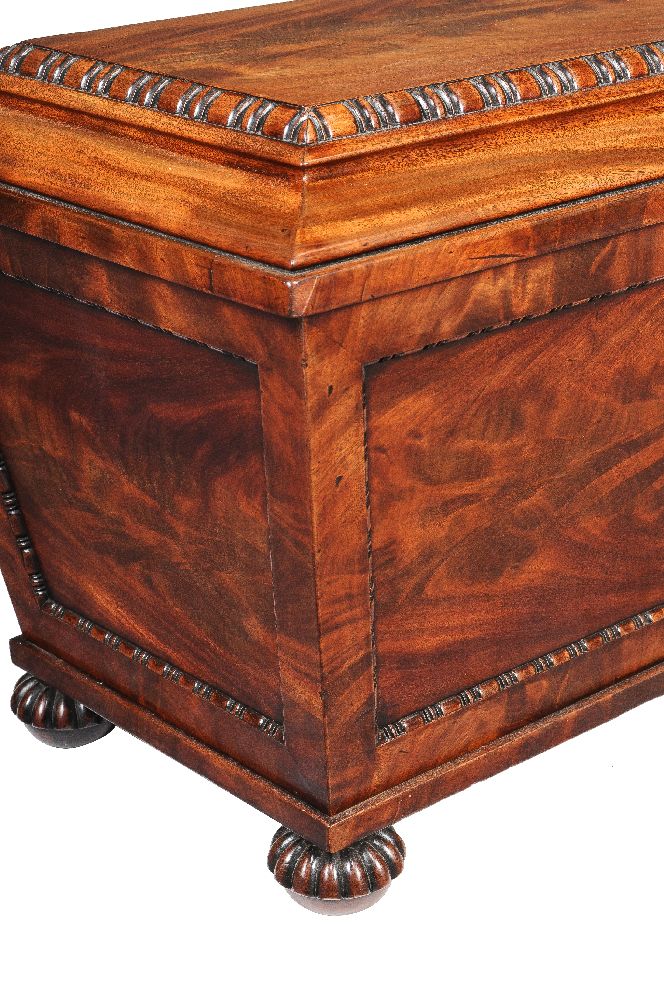 A George IV mahogany wine cooler, circa 1825, in the manner of Gillows, of sarcophagus form - Image 5 of 5