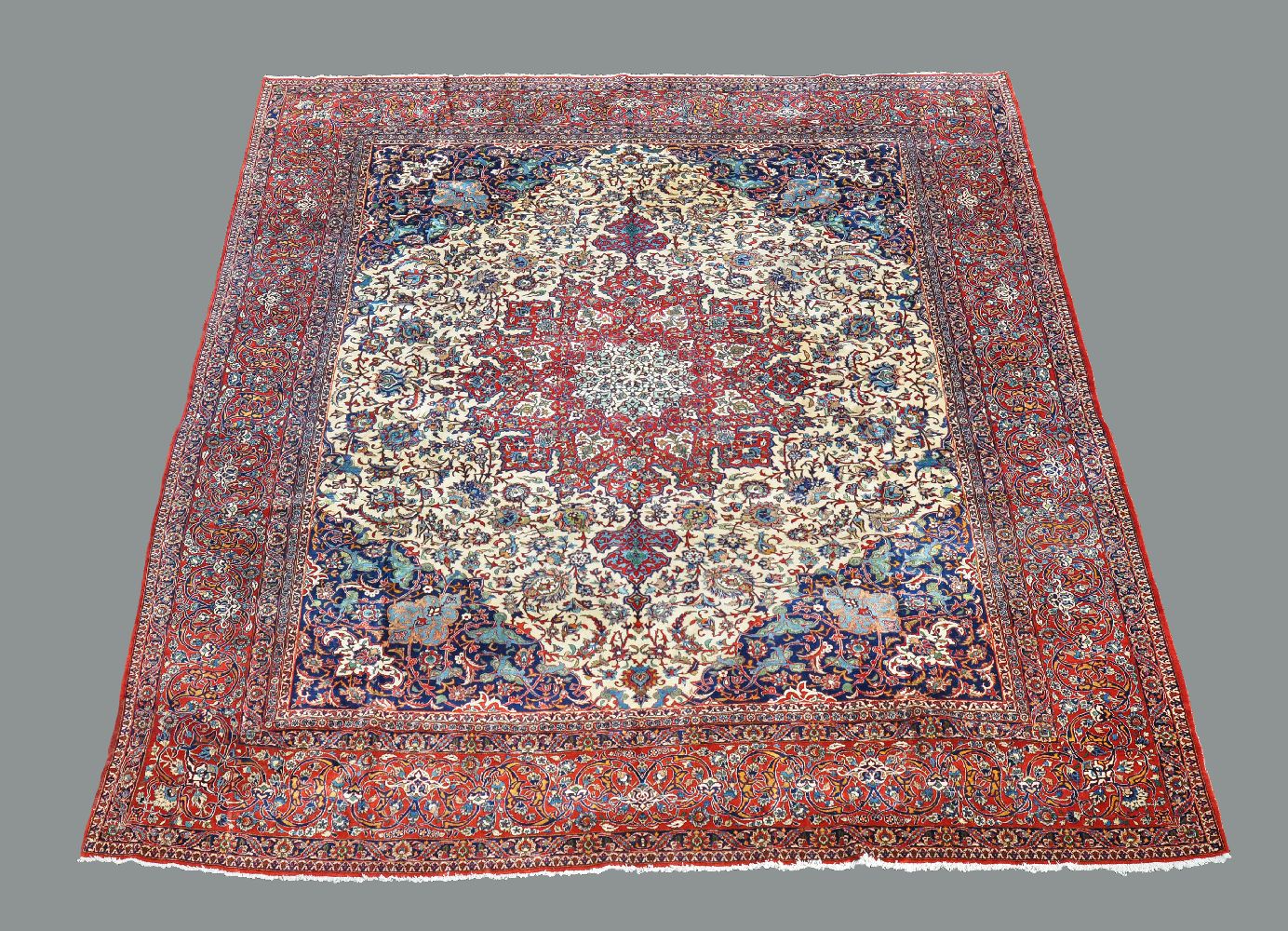 An Isfahan carpet, approximately 417 x 342cm