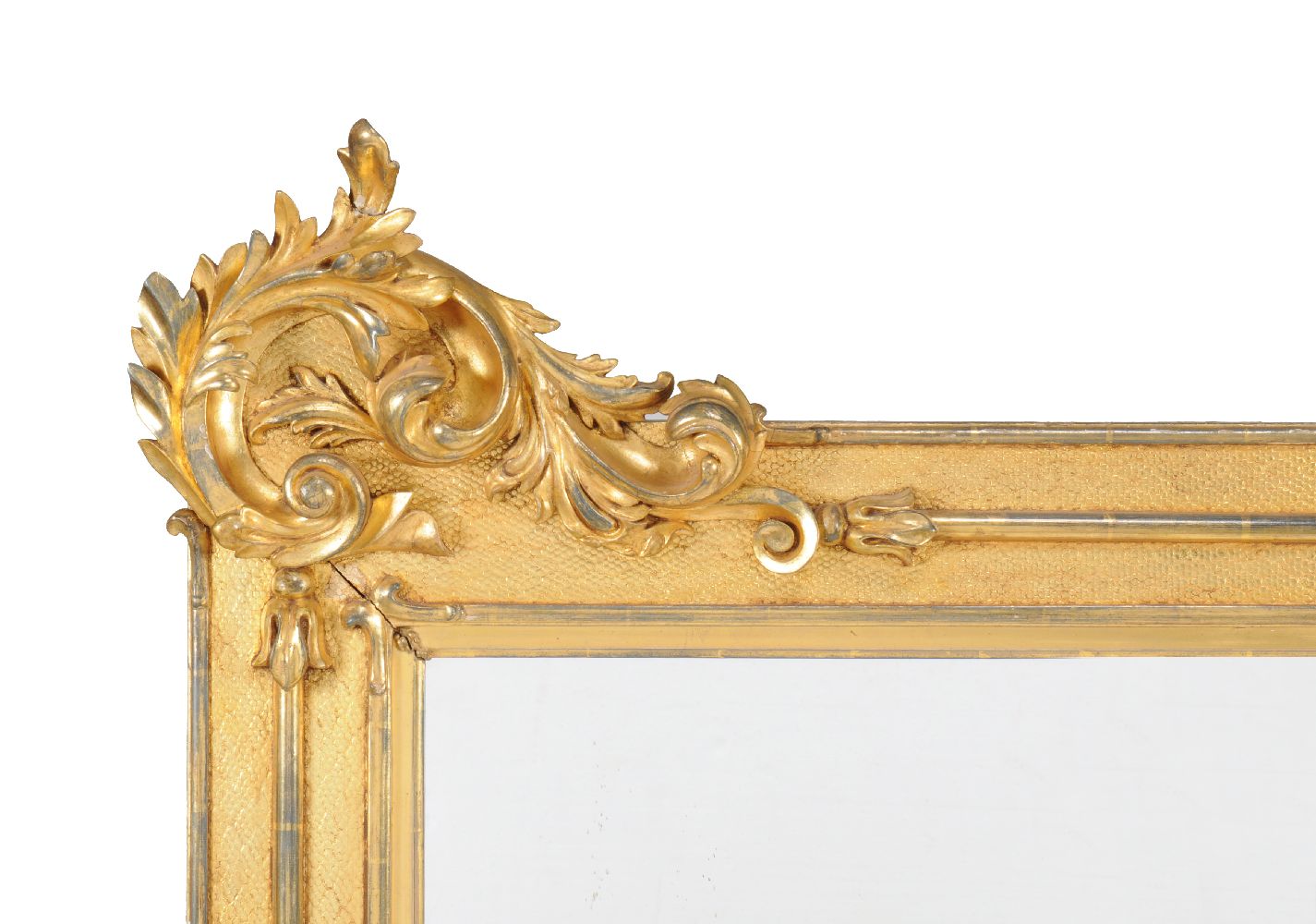 A William IV carved giltwood wall mirror, circa 1835, the rectangular plate within a mottled frame - Image 2 of 4