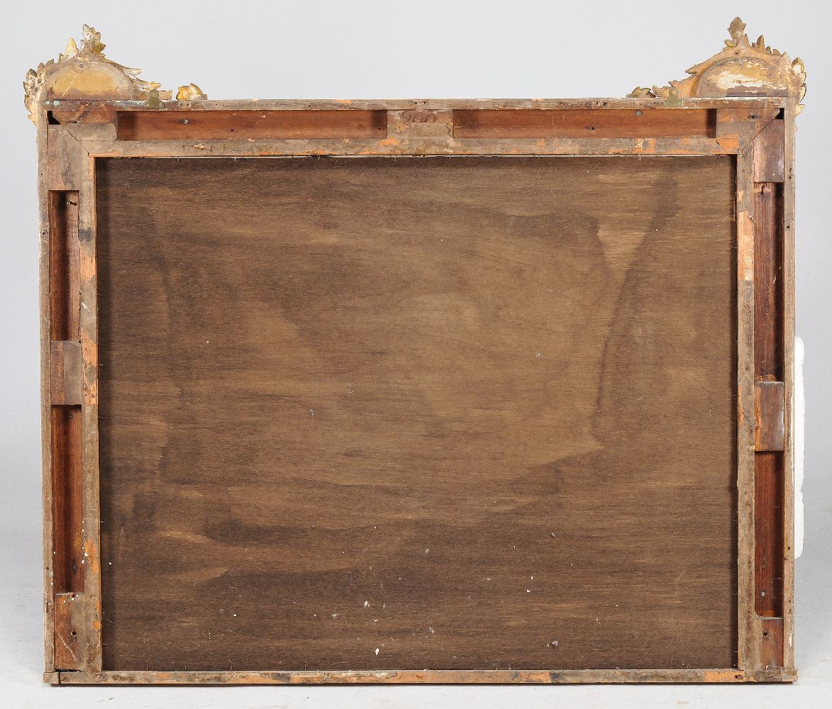 A William IV carved giltwood wall mirror, circa 1835, the rectangular plate within a mottled frame - Image 4 of 4