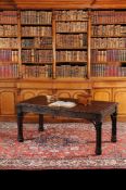 A Victorian oak library table, in Gothic revival taste, circa 1870, in the manner of A.W.N.Pugin,