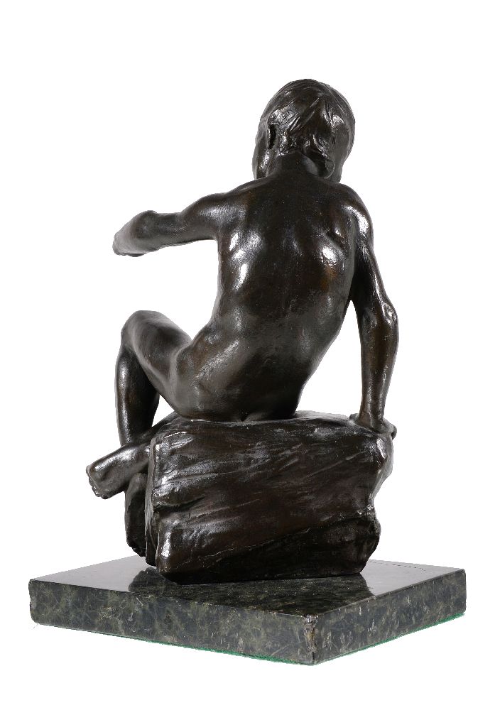 λ Lucy Gwendolen Williams, (1870 ~ 1955), two patinated metal nude figural studies - Image 7 of 9