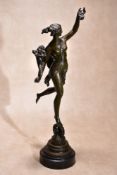 Louis Guillaume Fulconis (1817 ~ 1873), A French patinated bronze model of Fortuna, circa 1860,
