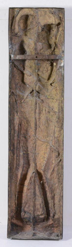 λ Francois Brochet, (French 1925 ~ 2001), a patinated bronze relief panel, portraying a couple - Image 5 of 5