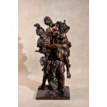 After Pierre Lepautre, (French 1660 ~ 1744), Aeneas and Anchises with Ascanius, a patinated bronze