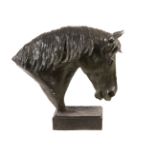 λ Ben Panting, (British b. 1964), Repose, a patinated bronze model of the head of a horse
