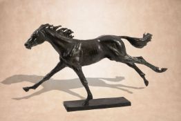 λ Ben Panting, (British b.1964), Flight, a patinated bronze model of a horse