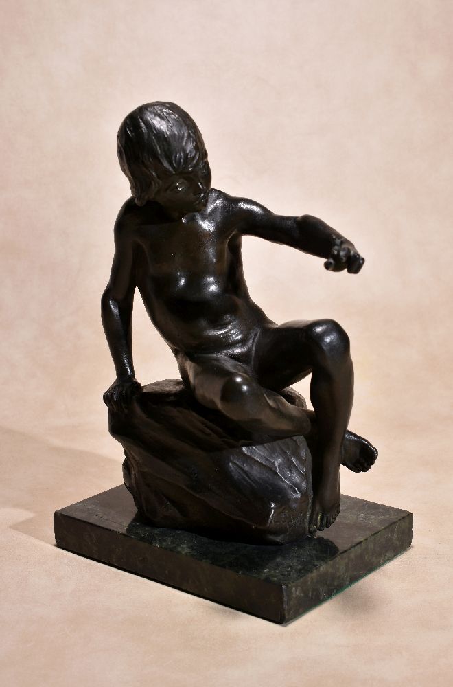 λ Lucy Gwendolen Williams, (1870 ~ 1955), two patinated metal nude figural studies - Image 2 of 9