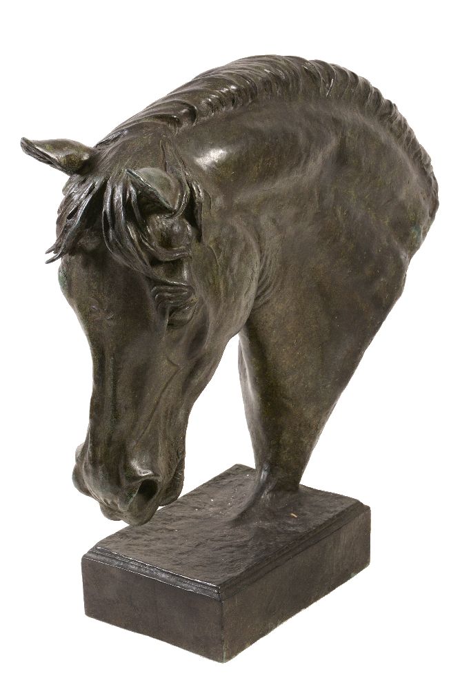 λ Ben Panting, (British b. 1964), Repose, a patinated bronze model of the head of a horse - Image 4 of 6