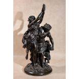 After Claude Michel called Clodion, (French 1738 ~ 1814), a patinated bronze Bacchic figural