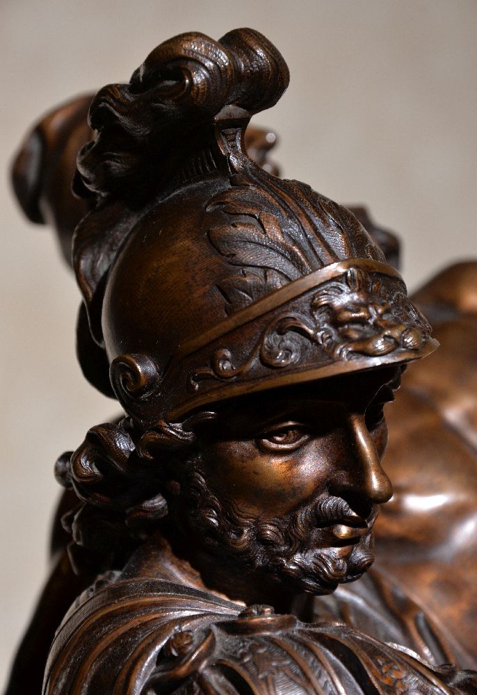 After Pierre Lepautre, (French 1660 ~ 1744), Aeneas and Anchises with Ascanius, a patinated bronze - Image 7 of 7