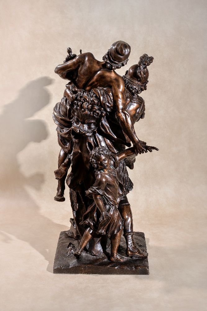 After Pierre Lepautre, (French 1660 ~ 1744), Aeneas and Anchises with Ascanius, a patinated bronze - Image 3 of 7