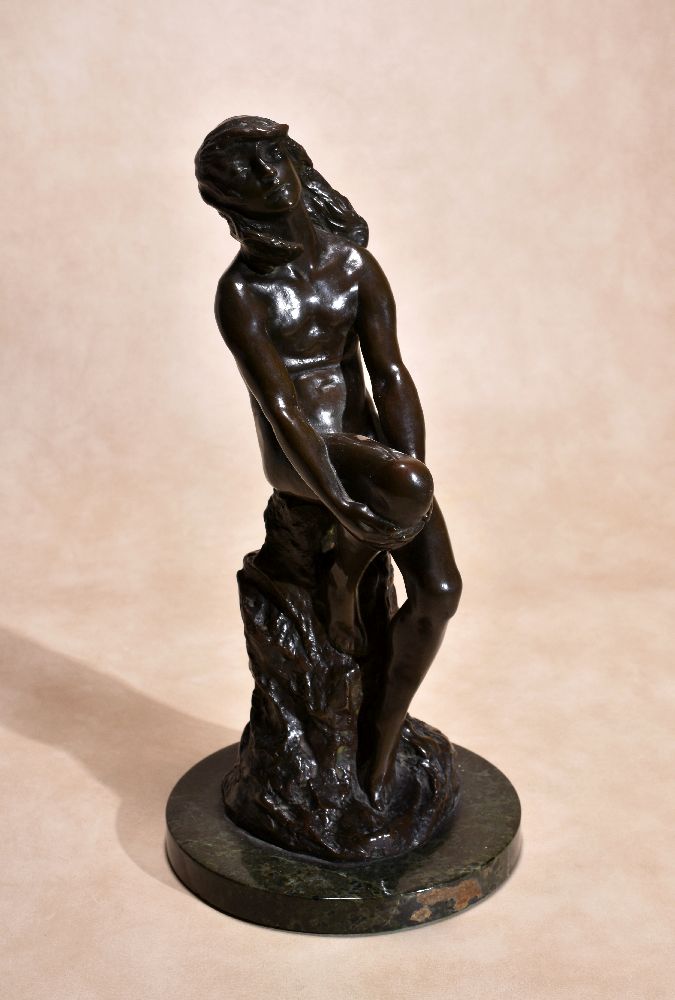 λ Lucy Gwendolen Williams, (1870 ~ 1955), two patinated metal nude figural studies - Image 4 of 9