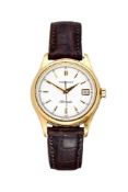 ϒ Hausmann, an 18 carat gold wristwatch, Swiss automatic movement, 25 jewels, cal. ETA 2824-2, white