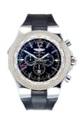 Breitling for Bentley, Bentley GMT, ref. A47362, a special edition stainless steel wristwatch, no.