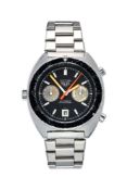 Heuer, Autavia, ref. 11630, a stainless steel bracelet wristwatch, no. 313347, circa 1973, manual