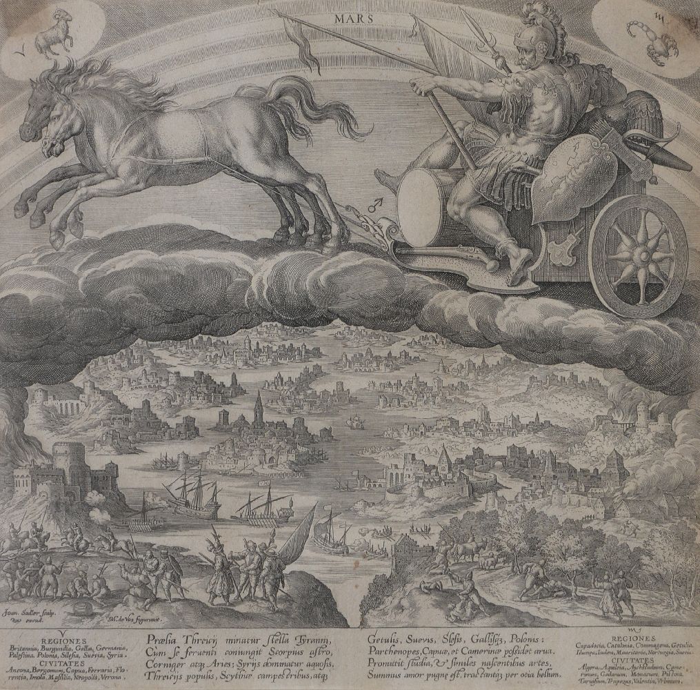 Johannes Sadeler (1550-circa 1600), after Martin de Vos Planetarium Effectus et Eorum in Signis - Image 3 of 16