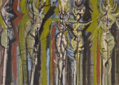 λ Anthony Gross (British 1905-1984) Dryads Oil on canvas 65 x 91cm (25 1/2 x 35 3/4in.)