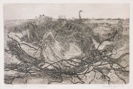 λ Anthony Gross (British 1905-1984) Heath with Juniper Etching Signed in pencil, titled and numbered