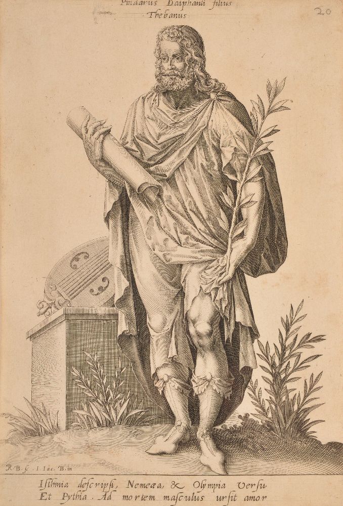 Robert Boissard (1570-1603) The Gods of Parnassus Together with three related individual portraits - Image 4 of 7