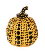 Yayoi Kusama (Japanese b. 1929) Pumpkin (yellow) Multiple, 2013, painted cast resin housed in its